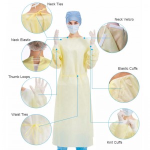 PP  PE Isolation Gown